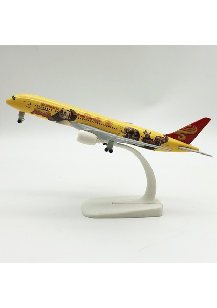 Kung Fu Panda Sarı 787 Boeing Uçak 20CM Alaşımlı Uçak Modeli (Yurt Dışından)