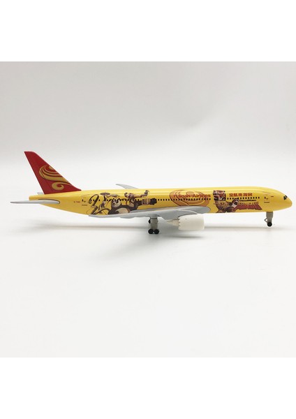 Kung Fu Panda Sarı 787 Boeing Uçak 20CM Alaşımlı Uçak Modeli (Yurt Dışından)