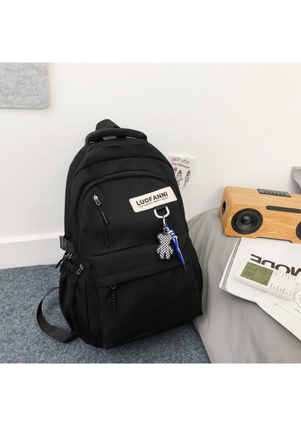 Erkek Çocuklar Için Basit Okul Çantaları, Üniversite Öğrencileri, Lise Öğrencileri, Geniş Kapasiteli Kız Çocuk Sırt Çantaları, Kolej Tarzı Çift Sırt Çantaları (Yurt Dışından)