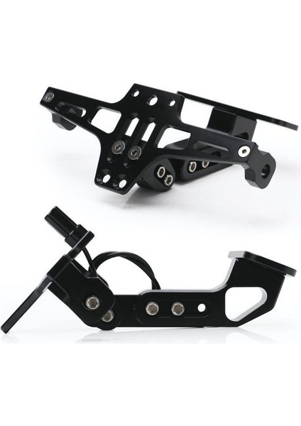 Motosiklet Katlanır Plakalık LED Işıklı Cnc Plaka Demiri Sinyal Bağlantılı Siyah Renk _supermoto fiyatları