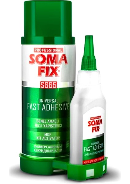 Hızlı Yapıştırıcı 400 ml + 100 Gr S665 Mdf Kit Soma Fix