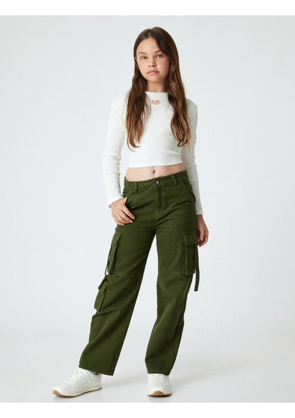 Kargo Kot Pantolon Cep Detaylı Pamuklu
