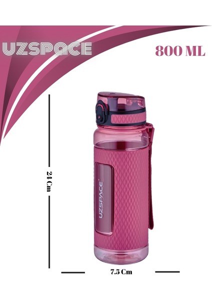 Chrystal Diamond Tritan Su Matarası – Slikon Korumalı - 800 ml fiyatları