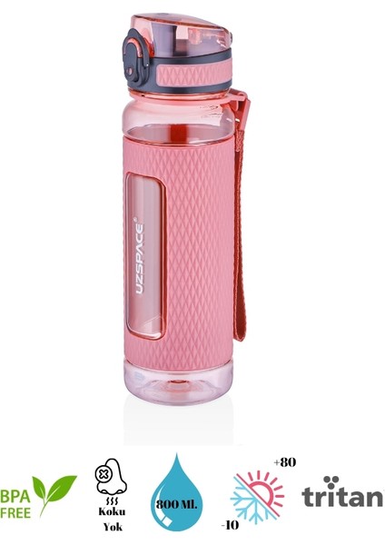 Chrystal Diamond Tritan Su Matarası – Slikon Korumalı - 800 ml