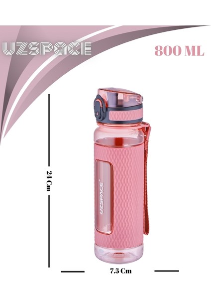 Chrystal Diamond Tritan Su Matarası – Slikon Korumalı - 800 ml fiyatları