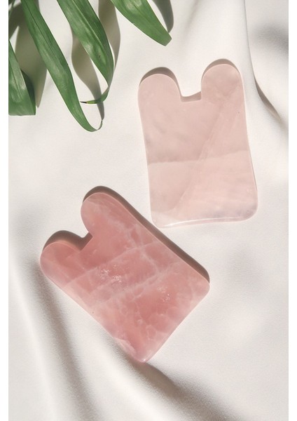 Pembe Kuvars Guasha Kare Model fırsatları