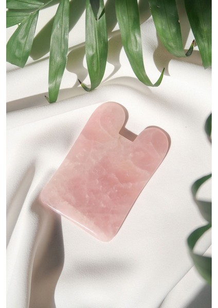 Pembe Kuvars Guasha Kare Model indirimleri