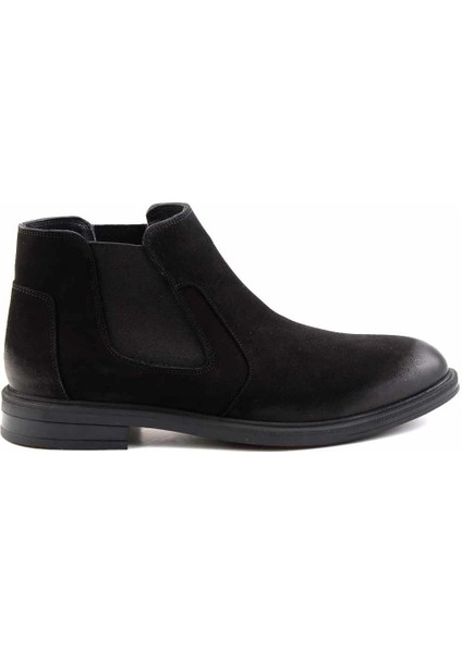 Siyah Nubuk Erkek Bot & Bootie E02011009201
