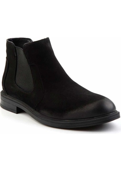 Siyah Nubuk Erkek Bot & Bootie E02011009201