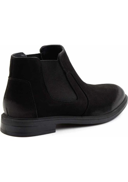 Siyah Nubuk Erkek Bot & Bootie E02011009201