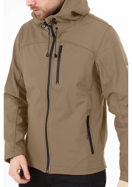 Ghassy Co.erkek Içi Polarlı Su ve Rüzgar Geçirmez Softshell Spor Mont