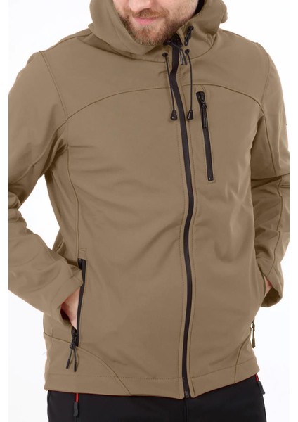 Ghassy Co.erkek Içi Polarlı Su ve Rüzgar Geçirmez Softshell Spor Mont