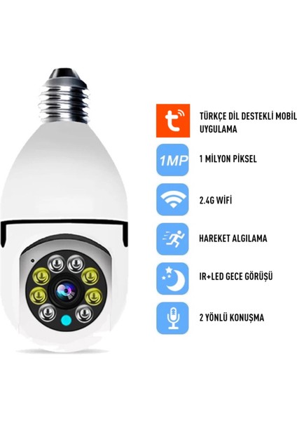 360 Ampul Güvenlik Kamerası modelleri