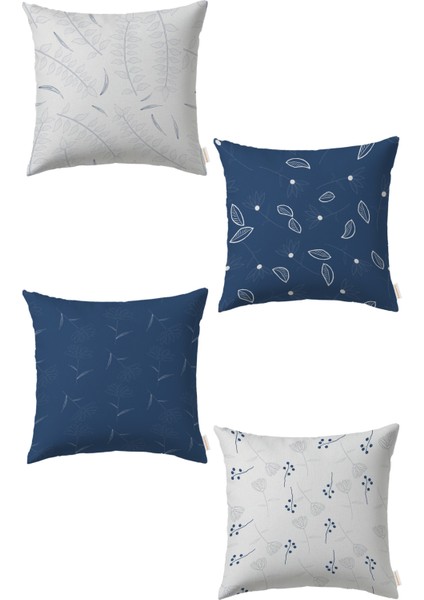 Çiçek 4’lü Kırlent Kılıf DS49