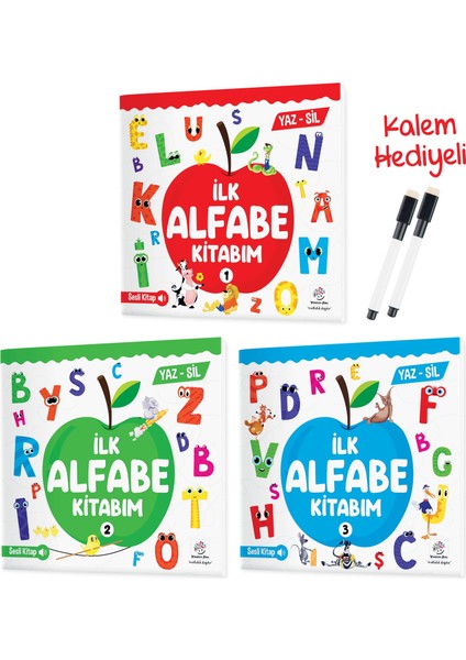 Ilk Alfabe Kitabım Seti (Yaz-Sil) - Sesli Kitap