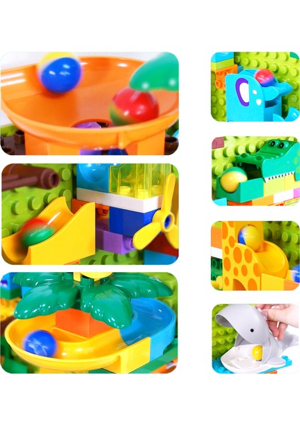 Learning Fun Marble Run Blok Yapı Seti 212 Parça - Duvar Model