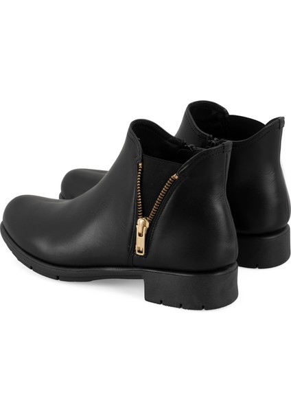 Karlee Siyah Kadın Aerocomfort Fermuarlı Deri Bot modelleri
