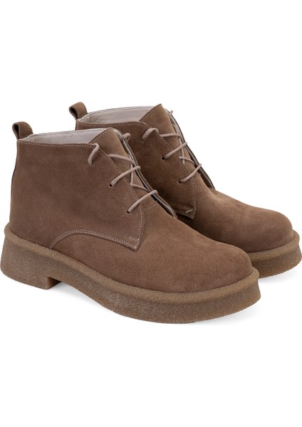 Alena Vizon Kadın Bağcıklı Süet Deri Bot