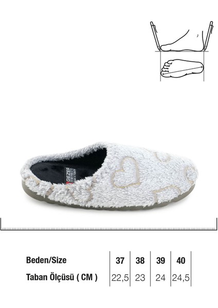 Kadın Kışlık Nakışlı Kalp Tasarım Rahat Taban Ev Bahçe Gondol Terlik fiyatları