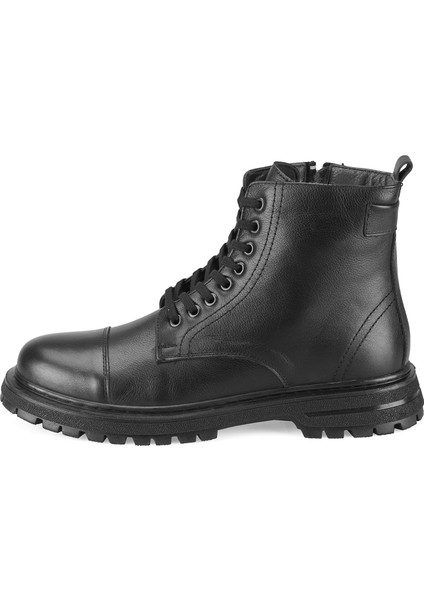 Virgina Siyah Erkek Deri Bot modelleri