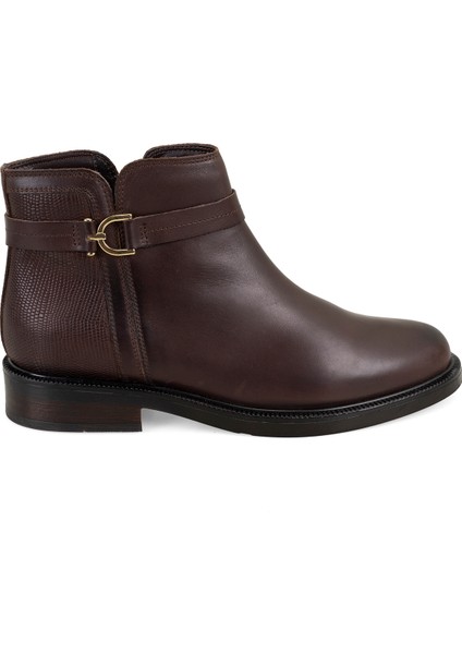 Vesla Koyu Kahve Kadın Deri Bot fiyatları