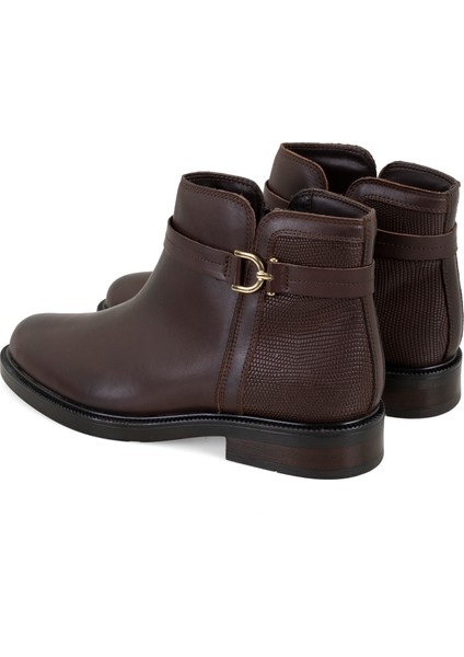 Vesla Koyu Kahve Kadın Deri Bot fırsatları