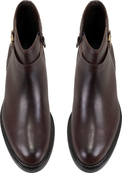 Vesla Koyu Kahve Kadın Deri Bot indirimleri