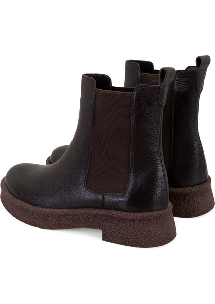 Alexis Kahve Kadın Lastikli Deri Chelsea Bot indirimleri
