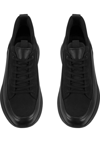 Trika Siyah Erkek Deri Spor Ayakkabı indirimleri