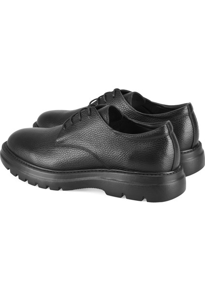 Siella Siyah Erkek Günlük Deri Ayakkabı fırsatları