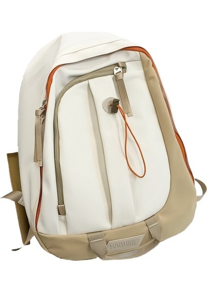 Okul Çantası Modaya Uygun Tüm Maç Sırt Çantası Öğrenci Büyük Kapasiteli Sırt Çantası Kontrast Ren (Yurt Dışından)