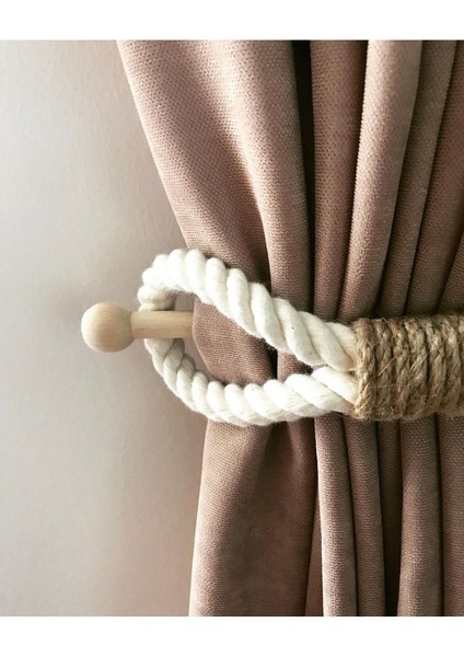 Kahverengi ahşap perde tokası, çift, dayanıklı ve şık tasarım. fiyatları