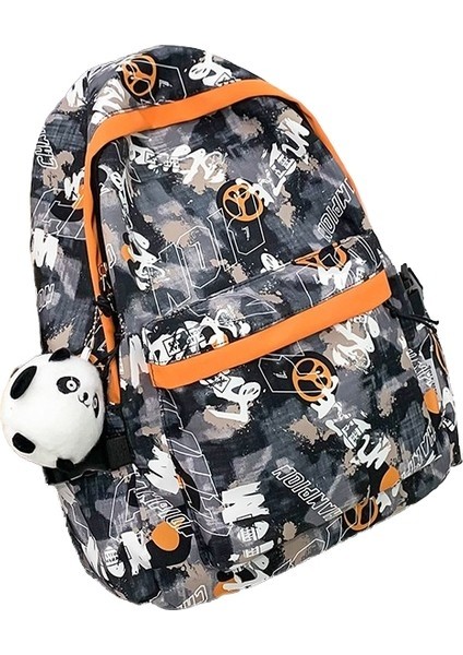 Ortaokul ve Lise Öğrencileri Için Modaya Uygun Sırt Çantası Batik Kontrast Renkli Sırt Çantası Mo (Yurt Dışından)
