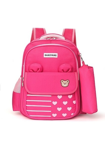 Lovehome Çocuklar Için Ilköğretim Okul Sırt Çantası - Koyu Pembe (Yurt Dışından)