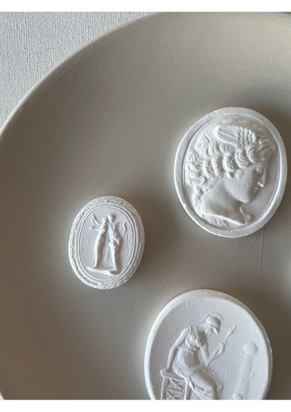 Gri Seramik Dekoratif Tabak ve Obje, 19x19 cm, şık ve modern tasarım fırsatları