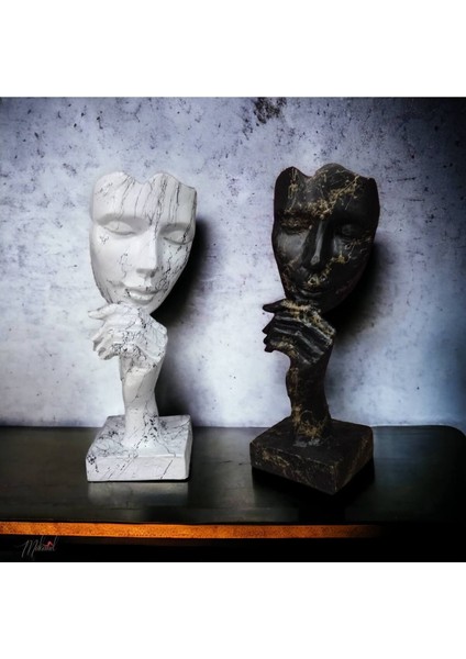 Sanat Heykeli: Kalp Tutan El, Siyah Mermer Görünüm, Modern Tasarım, 23x13 cm fiyatları