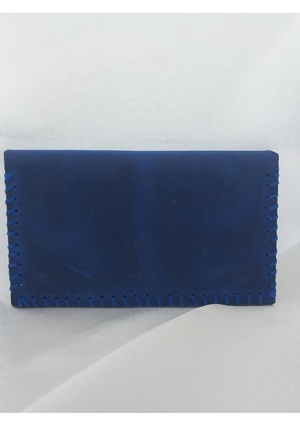Mavi El Yapımı Handmade Küçük Cüzdan Kartlık