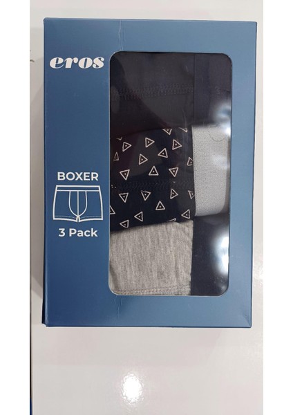 124 3'lü Paket Likralı Erkek Boxer fırsatları