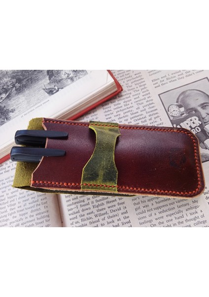 Hakiki Deri El Emeği Özel Kalemleriniz Için Kalemlik Kalem Kutu 27 x 6 cm 25R10 fiyatları