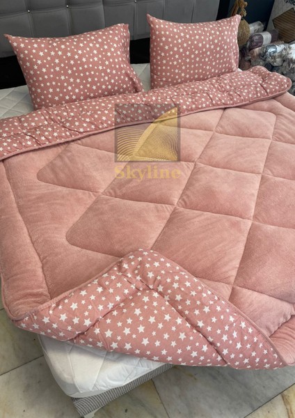 Çift Kişilik Çift Taraflı Wellsoft Yorgan 195X215 + 2 Adet 50 x 70 Yastık Kılıfı fiyatları