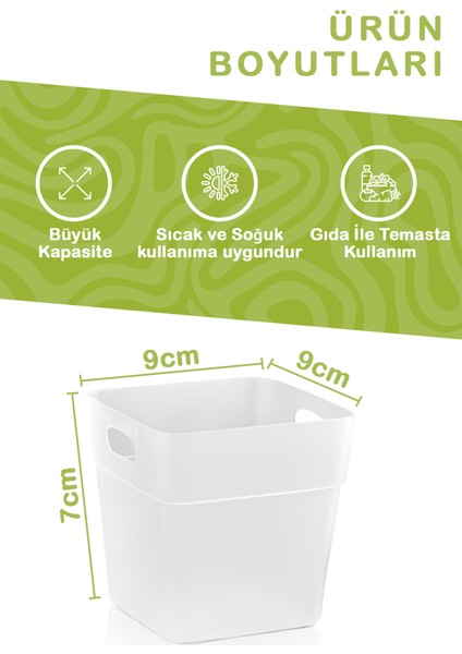 Mithra Life 6 Adet Buzdolabı Kapak Içi Düzenleyici ve Banyo Organizer MIT1103