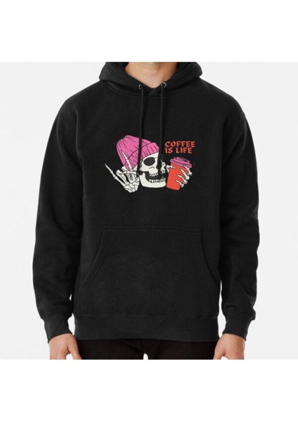 Unisex Autumn , Skeleton , Happy Halloween Baskılı Sweatshirt