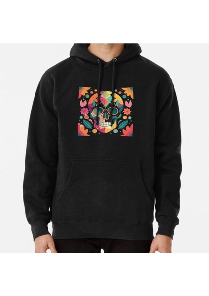 Unisex Skull 21 Baskılı Sweatshirt