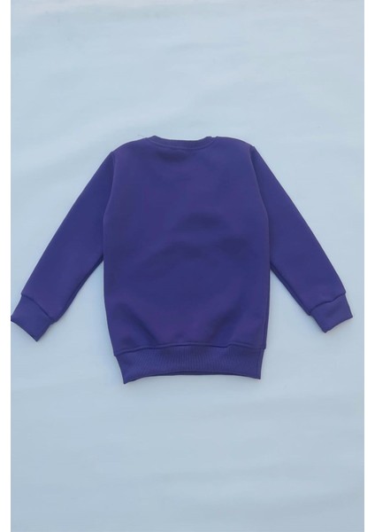 Unisex Çocuk Sarı Basic Içi Polarlı Örme Kalın Sweatshirt fiyatları