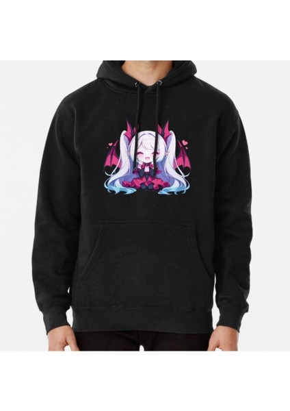 Unisex Chibi Demon Girl Baskılı Sweatshirt