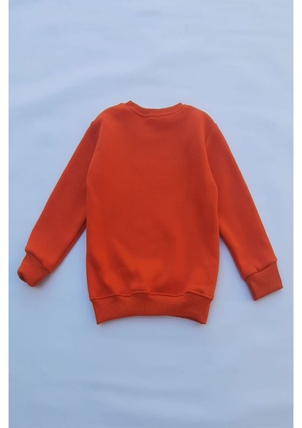 Unisex Çocuk Sarı Basic Içi Polarlı Örme Kalın Sweatshirt fiyatları