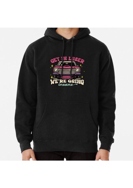 Unisex Retro Car Baskılı Sweatshirt