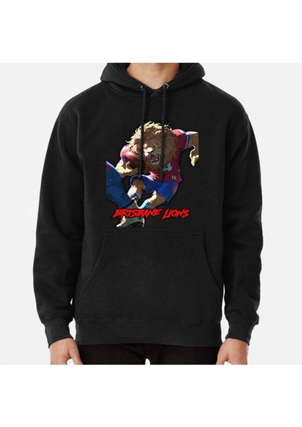Unisex Brisbane Lions Baskılı Sweatshirt
