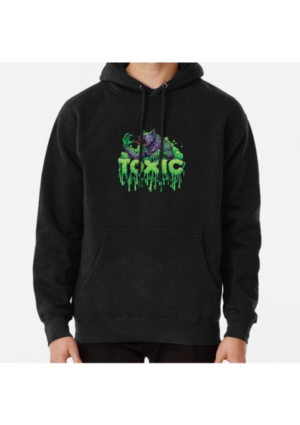 Unisex Toxic Werewolf Baskılı Sweatshirt