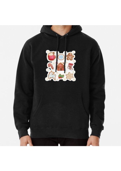 Unisex Christmas Cookies Baskılı Sweatshirt